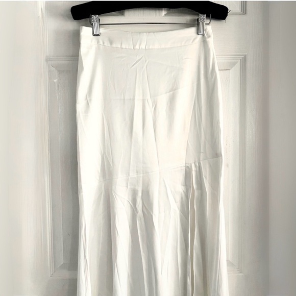 Commense Satin Patchwork Split Maxi Skirt - Picture 9 of 14